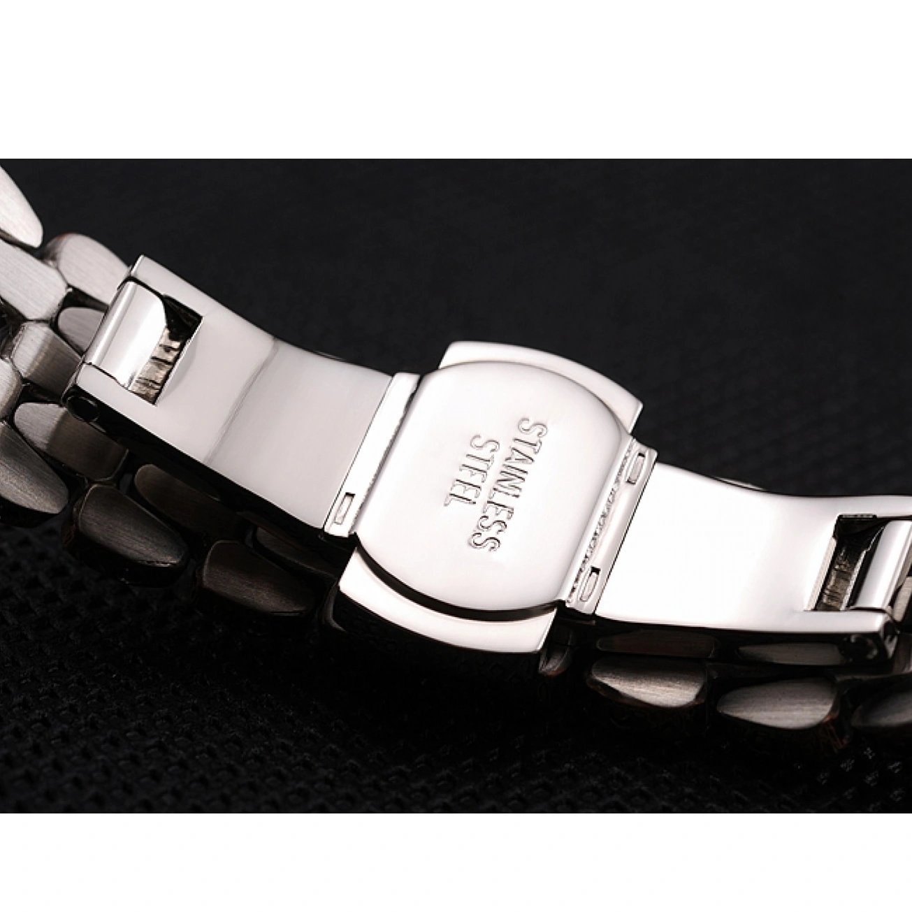 1015 Omega De Ville Prestige No Date White Dial With Diamonds Rose Gold Case Two Tone Bracelet